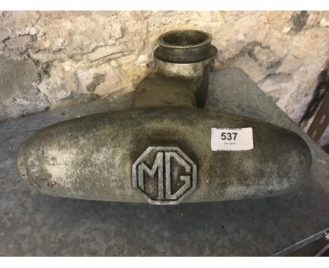 Vintage steel MG manifold 