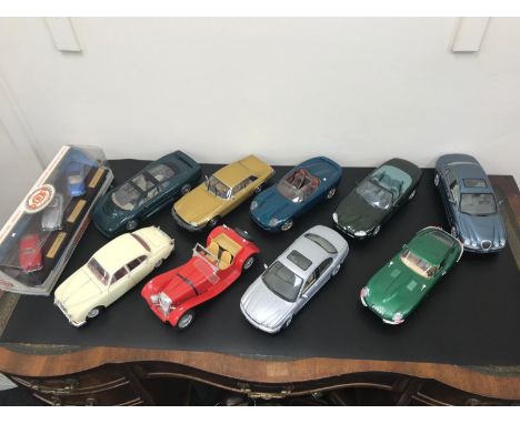 A Lot of large scale 1:18 scale car models includes Maisto. Together with The Dinky Collection sports cars series 1 