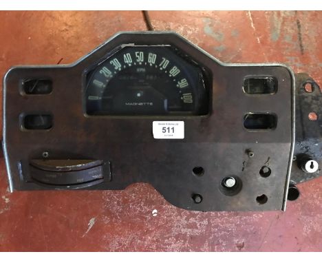 Vintage Magnetite Car dash-board in wood seround 