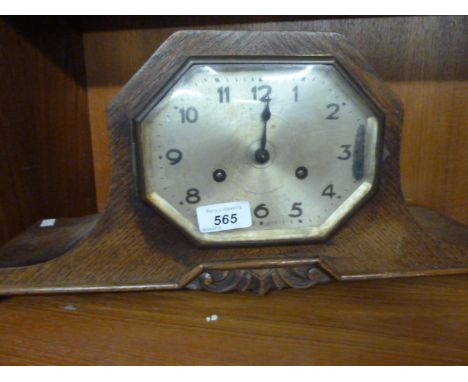 OAK MANTLE CLOCK