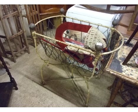 VINTAGE METAL COT HOSKINS PATENT (SOLD AS A COLLECTORS/DISPLAY ITEM)