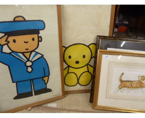 SAILOR BOY AND TEDDY PRINT - DICK BRUNA AND 2 OTHER PICTURES