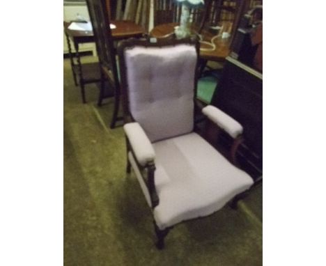VICTORIAN BUTTON BACK ARMCHAIR