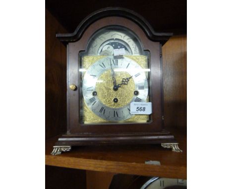 BRACKET CLOCK WITH MOON PHASE (KEY IN OFFICE)