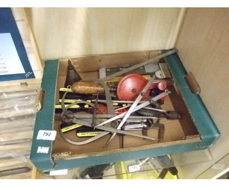 BOX OF ASSORTED TOOLS INC VINTAGE