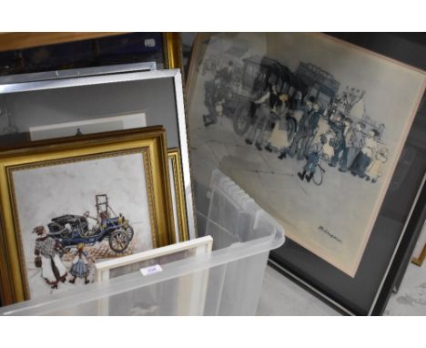 A selection of prints pictures and original art work