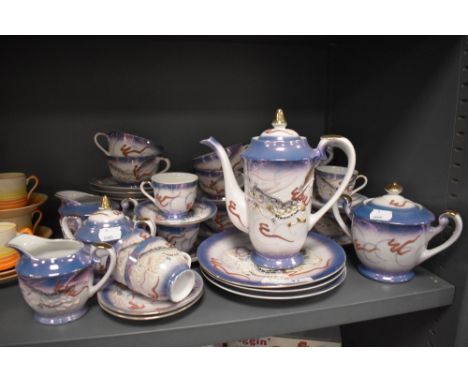 A part tea and coffee service in a Japanese design
