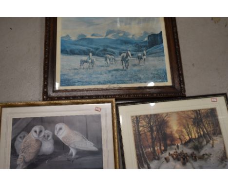 A selection of prints and original art work
