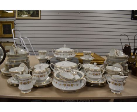 A part tea and dinner service by Noritake in the Selina design