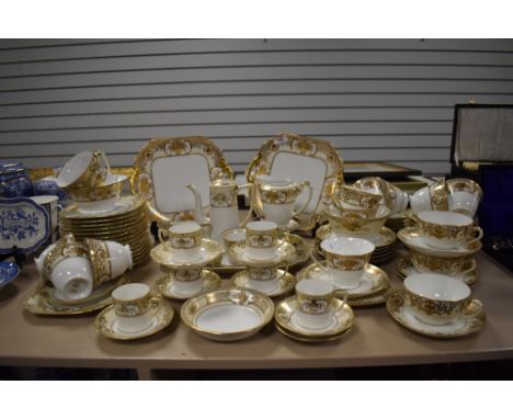 A large part tea and coffee service by Noritake pat no 44318