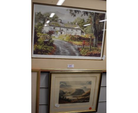 A selection of prints including signed and limited run Judy Boyes Skelwith Fold