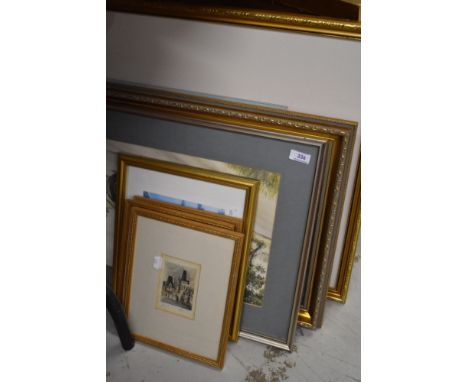 A selection of prints pictures and original art work