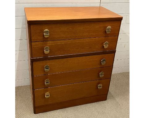 A Mid Century chest of drawers (H96cm W82cm D44cm)