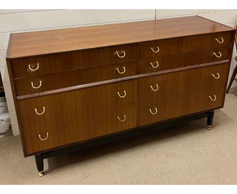 A Mid Century chest of drawers sideboard by G-Plan (H87cm W150cm D46cm)