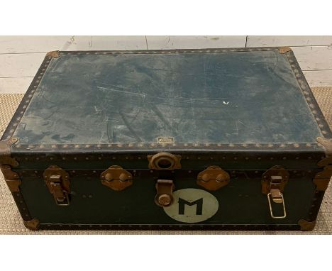A vintage school/travel trunk with tray inside by Victor Luggage 