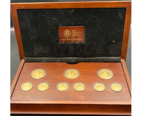 The Royal Mint Elizabeth II 2012 London Olympics 9 Coin Gold Proof Set 'Faster Higher Stronger': Gold Proof Set to celebrate 