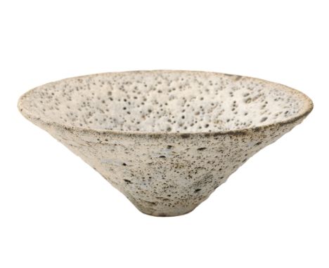 *EMMANUEL COOPER (1938-2012)  'White Highway I' 2002, a Volcanic glaze bowl, impressed with the Artist's seal, porcelain, 15c