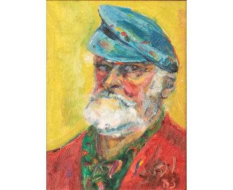*SVEN BERLIN (1911-1999) Self Portrait head and shoulders, signed and dated '83 lower right, oil on board, 40cm x 30cm 