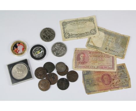 Miscellaneous GB and Token, including George II (1727-60) half penny 1848, older laureate bust, reverse Britannia seated on a