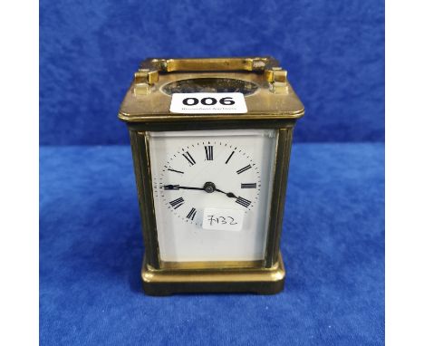 BRASS CARRIAGE CLOCK