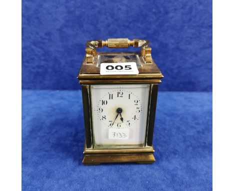 BRASS CARRIAGE CLOCK