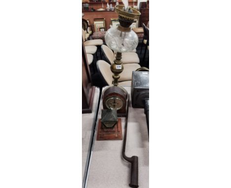 BAYONET, OIL LAMP, ADVERTISING ASHTRAY &amp; GPO METRE