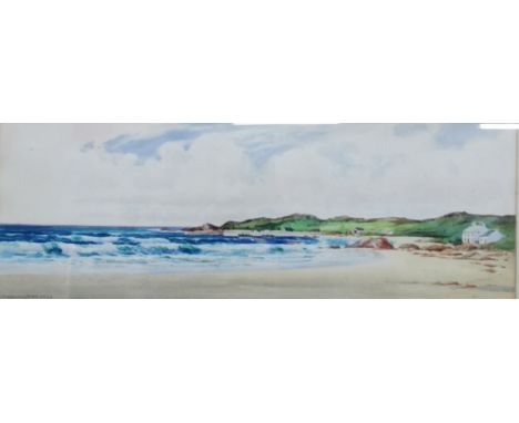 WATERCOLOUR SEASCAPE CRESWELL BOAK