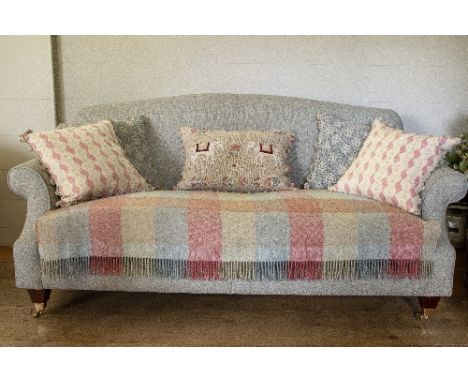 Susie Watson Sofa Scheme -

A set of 5 handmade linen cushions, complemented with a Shetland throw. 
An embroidered Indian We