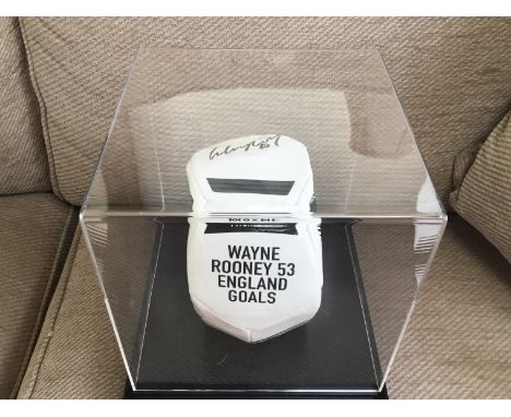 Wayne Rooney Signed Football

Wayne Rooney Signed Nike Football. England Top Goal scorer, 53 goals.  In acrylic display case 