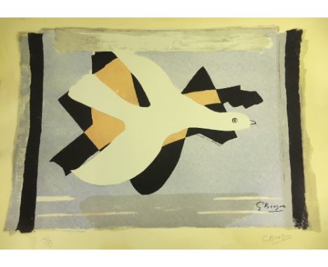 After GEORGES BRAQUE (1882-1963) French
L'Oiseau et son Ombre
Limited edition print
Bears signature in pencil to margin and n