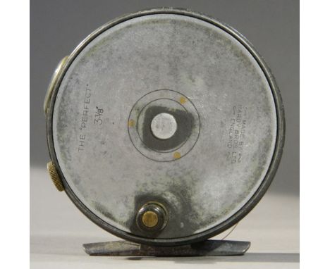 A Hardy's 3 3/8" Perfect reel
With agate L/G, of typical form. CONDITION REPORTS: Some general surface wear, some lacquer los