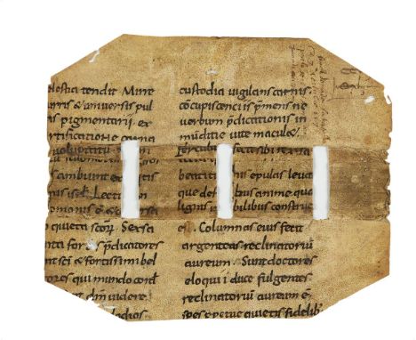 Compendium in Canticum Canticorum, in Latin, manuscript on parchment [northern Germany, late tenth century]cutting from a sin