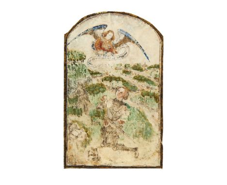 Gideon and his fleece, miniature from the Gradual of Ferdinand and Isabella, illuminated manuscript on parchment [Spain (Cast