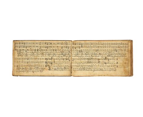 Ɵ The Music Book of Wilhelm Honinghaus, in German, manuscript on paper [Germany, seventeenth or eighteenth century, with addi