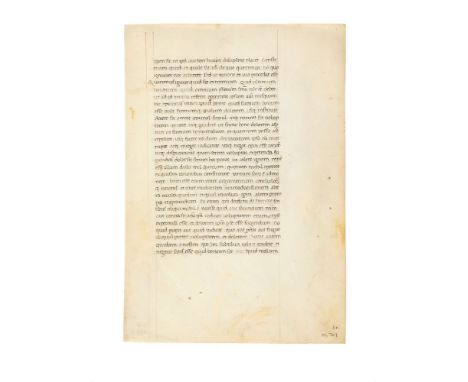 Cicero, De Finibus bonorum et malorum, in Latin, a leaf from a fine humanist manuscript on parchment [Italy (variously ascrib