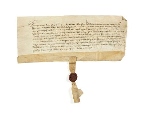 Charter of Joanna, widow of Walter Chasteleyn of Leckhampsted in favour of Thomas Wodewarde, of her lands and tenements in th