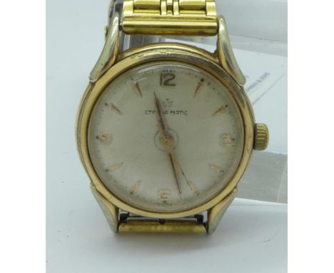 A gentleman's Eterna-matic wristwatch, button loose