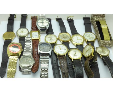 Wristwatches including Medana, Sekonda, Lucerne and Timex