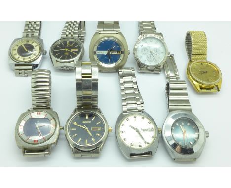 Gentleman's wristwatches including Seiko and Timex automatic