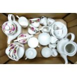 Royal Doulton tumbling leaves part coffee set to include coffee pot, 6 cups & saucers, 4 side ,