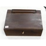 19th Century Rough Cut Writing Slope, length 47cm