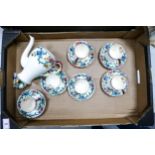 Royal Cauldon coffee set to include 6 coffee cans and coffee pot ( 1 tray)