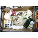A mixed collection of items to include Royal Doulton welcome home and to good to be home figures,
