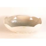 Shelley wash bowl, shell shape , iridescent glaze