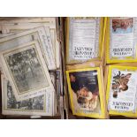 A collection of vintage 'The National Geographic' magazines dating from the 1940s onwards together