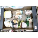 A mixed collection of items to include Sylvac pebble vase, Sylvac character jugs, limited edition