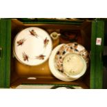 A mixed collection of items to include 19th Century Imari decorated sandwich plates, Minton April