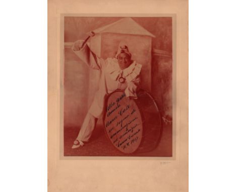 CARUSO ENRICO: (1873-1921) Italian Tenor. An excellent, and unusually large, signed and inscribed 14 x 19 photograph by Carus