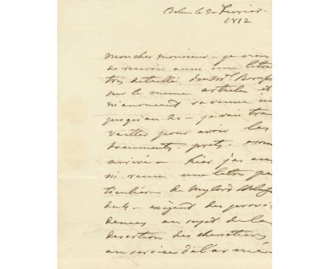 PEREIRA FORJAZ MIQUEL: (1769-1827) Portuguese General, 9th Count of Feira. A very interesting A.L.S., Forjaz two pages, 4to, 