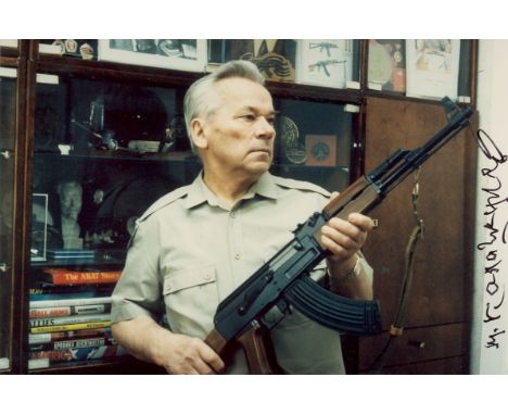 KALASHNIKOV MIKHAIL: (1919-2013) Russian General, Engineer and small arms Designer. Best known for his AK-47 assault rifle cr